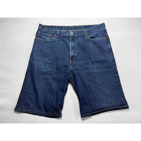 Levi's 569 Men's Loose Fit Blue Denim Shorts - Size 40x11 - Picture 1 of 5